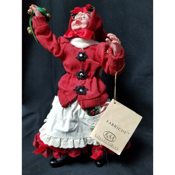 Fabriche KSA Kurt Adler Collectibles Christmas Caroller Mrs. Claus - Picture 10 of 10